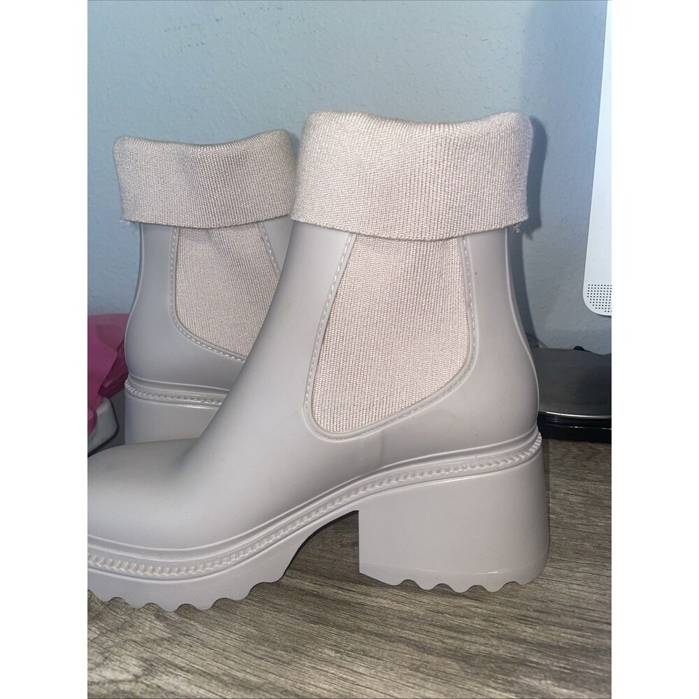 Circus Sam Edelman Women Light Brown Pull On Lug Rain Boots US 11 EUC